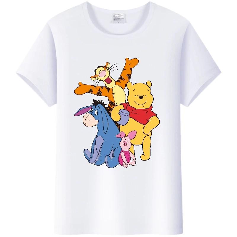 Fashion Blouses Cartoon Mickey Mouse Minnie Friend Printed Family T-Shirts Tshirt Harajuku 90S Tops Gift Unisex