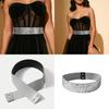 Ladies Dress Up Wide Belt With Shiny Sequins And Adjustable Fit For Office And Events