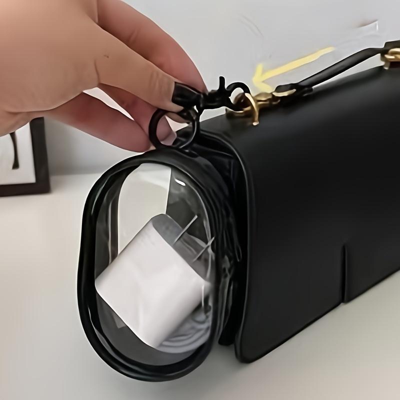 Portable Mini Transparent Zipper Storage Bag, Multi-functional Jewelry Organizer Pouch, Suitable for Earphones, Power Banks