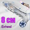 8cm Extend Adult Reusable Penis Condom Male Sex Toys