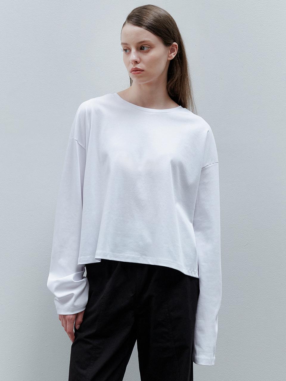 G And Gb Round Crop T-Shirt_White F