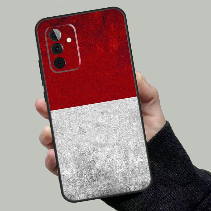 Indonesia Passport Flag Map Case For Samsung Galaxy A55 A35 A15 A52 A32 A12 A16 A26 A36 A56 A53 A33 A13 A14 A34 A54 A17