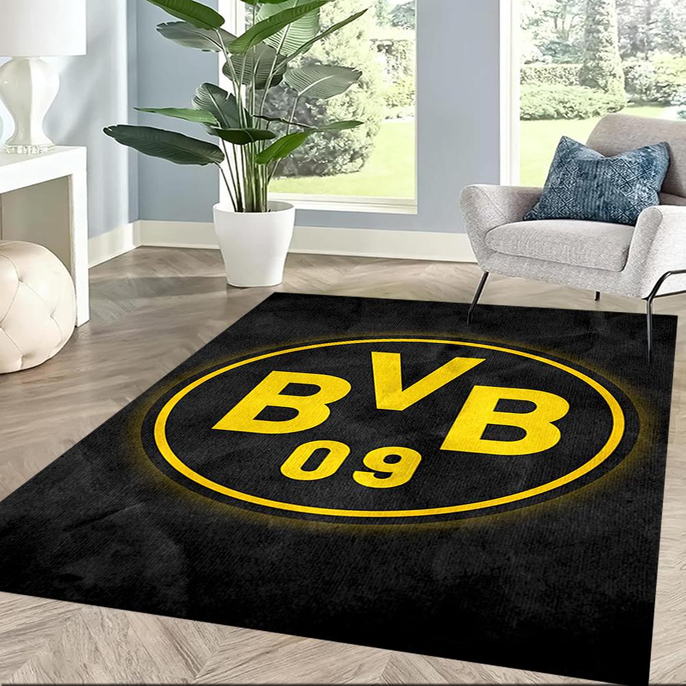 Borussia Dortmund Floor Mat Design For Foyer Outdoor Study Room Playrooms Antislip Carpet Anime Office Decor Wedding Party Gift