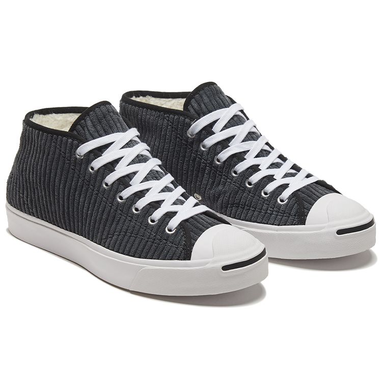 Converse Jack Purcell Mid Unisex Black Corduroy 169794C