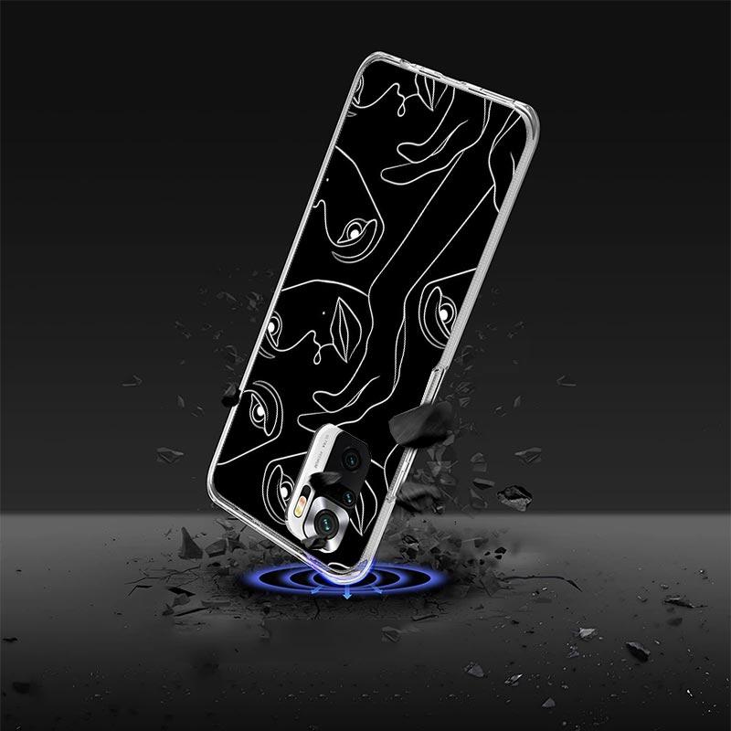 Abstract Line Women Face Case Phone Cover for Xiaomi Redmi 13 13C 14C 12 12C 10 10C 10A 9 9C 9A 9T 8 8A 7 7A 6 Pro 6A K70 K60 K4