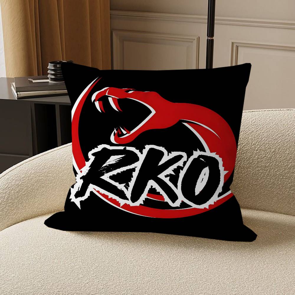 LOGO RKO Pillowcase Toon Gift Cushion Cover Bedroom Home Sofa Chair Seat Decor Pillow Case