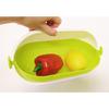 Kokubo Spin Wheel Colander, Oval, Green, KK-311