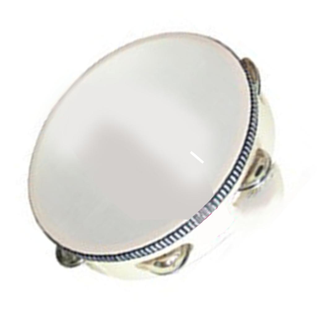 Holz Hand-Tamburin Pädagogisch Interessant Schlaginstrument Tamburin Trommel für Party 20cm 8in