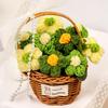 §1PC Handmade Crochet Flower Bouquets, Knitted Flower Bouquet For Christmas, Home Decor, Birthday Gift For Woman Wife Mom