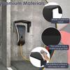 Housse de protection métallique pour chargeur de VE Toit de protection pour borne de recharge de véhicule électrique extérieur avec accessoires d'installation Noir