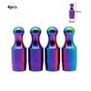 4pcs Anti Rust Anodized Tire Valve Caps Motorcycle Electric Vehicle Valve Core  for Car SUV Truck