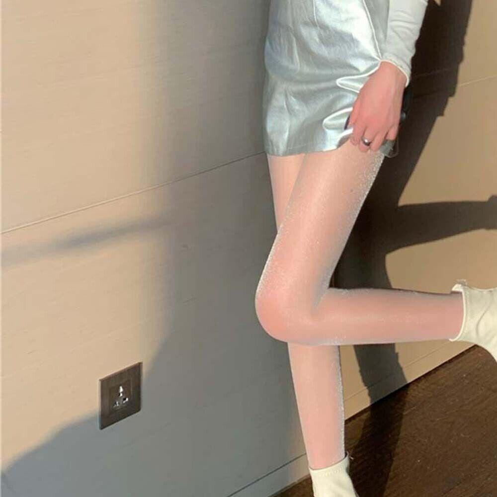 Elastic Pearlescent Non-marking Stockings Sexy Pearlescent Pantyhose  Girls