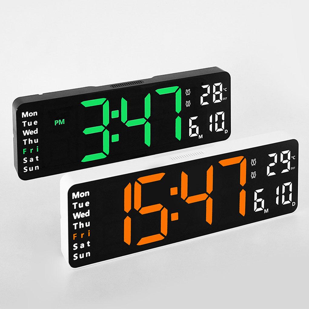 New Arrival Large Digital Wall Clock With Remote Control Any Space Energy Saving