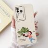Für Vivo V30 V2318 Hülle V30 Pro V2319 Cover Beliebte Blumen Schleife Weiche Flüssigsilikon Handyhüllen Für Vivo S18 Pro V 30 Fundas