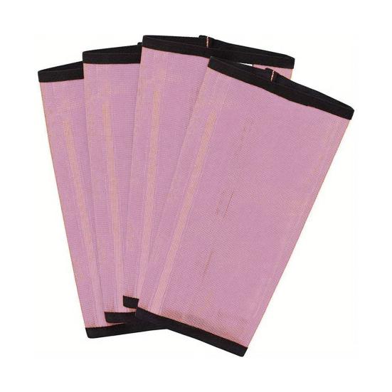 4Pcs Summer Horse Fly Boots Breathable Reduce Stomping Flies Bites Horse Mesh Leg Wrap Adjustable Horse Leg Leggings Guard Protective Cover Horse