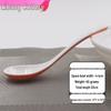 thickened orange-white long-handled spoon