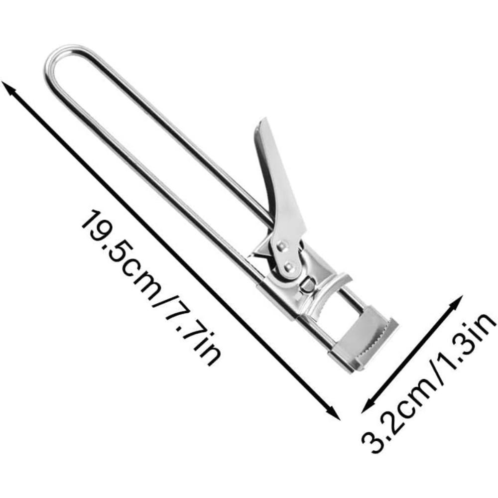 1/2pc New Non-slip Stainless Steel Can Opener Adjustable Bottle Opener Adjustable Multifunctional Stainless Steel Can Opener
