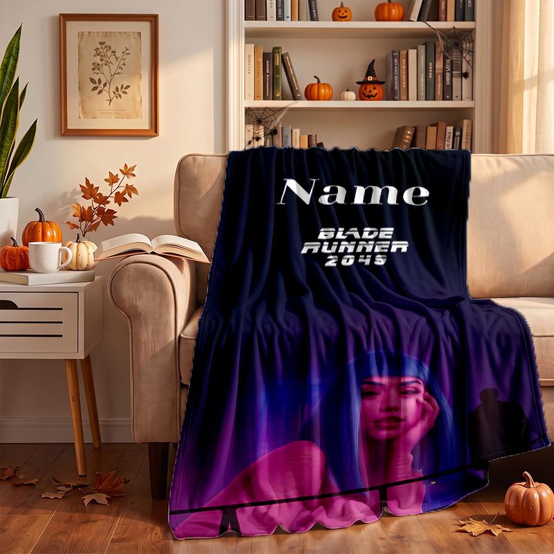 Blade Runner Custom Flannel Blankets Soft Warm Cozy Throws for Home Decor Holiday Gifts