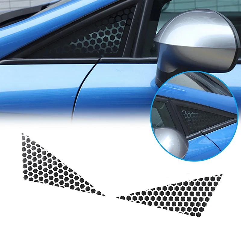 Para SEAT Leon MK2 2008-2012 pegatinas para ventanilla trasera de cuarto - diseño de panal Adhesivo de moldura Accesorios para coche