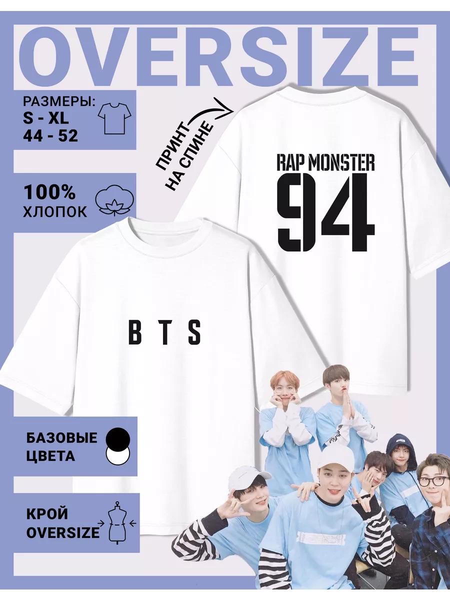 

Свободная футболка с принтом BTS - BTS - Rap Monster 94 M