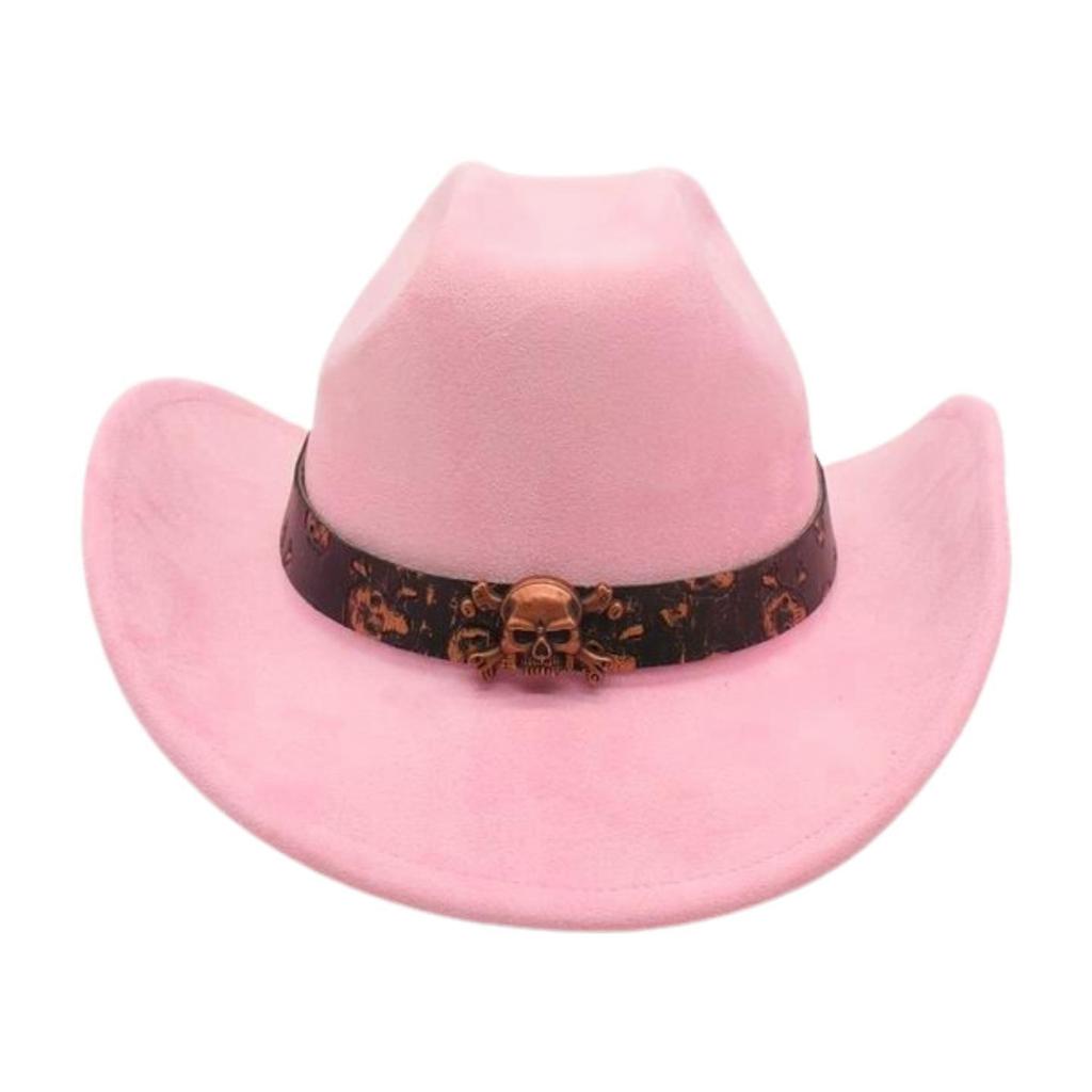 Foreign Trade  Tourism Top Hat Niche Western Cowboy Hat Niche Ethnic Style Skull Stage Dance Performance Hat
