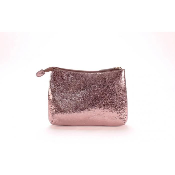 Pouch - LE TEMPS DES CERISES - History 5 Gun - Golden Vintage Effect - 100% PU - 21x15x3 Cm