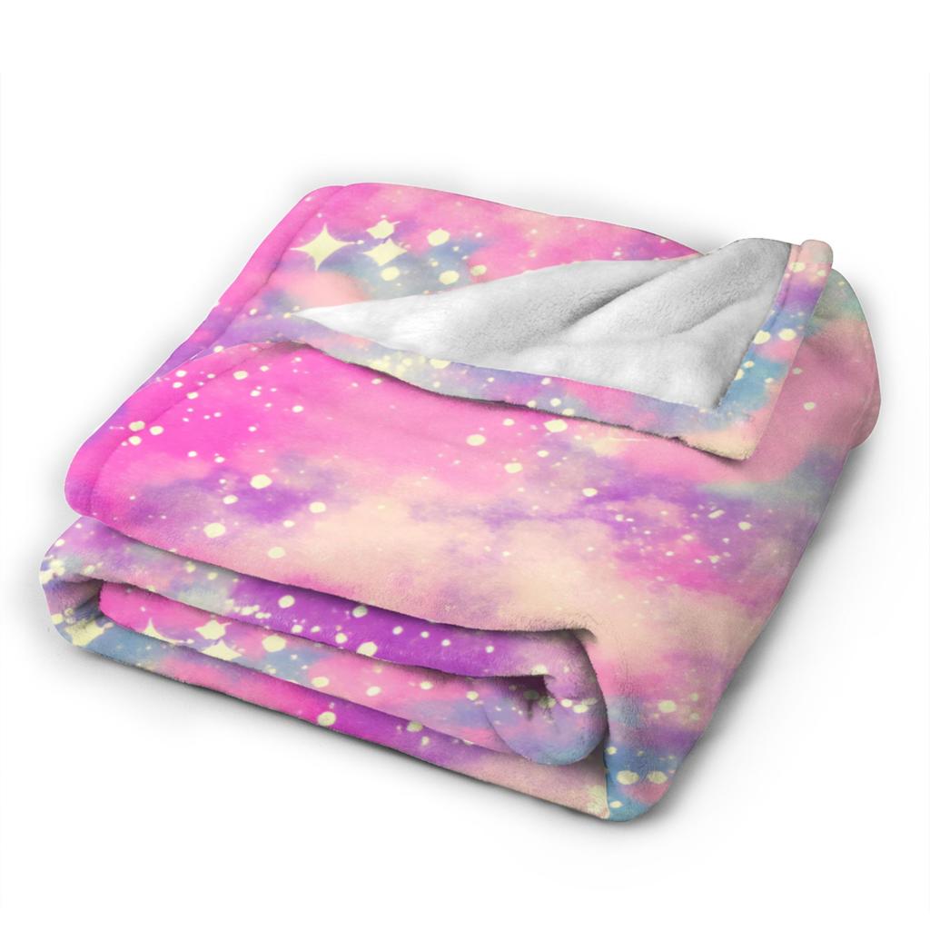 Galaxy Sunglasses Soft Blanket Students Plush Throw Blanket Graphic Couch Chair Flannel Bedspread Sofa Bed Cover