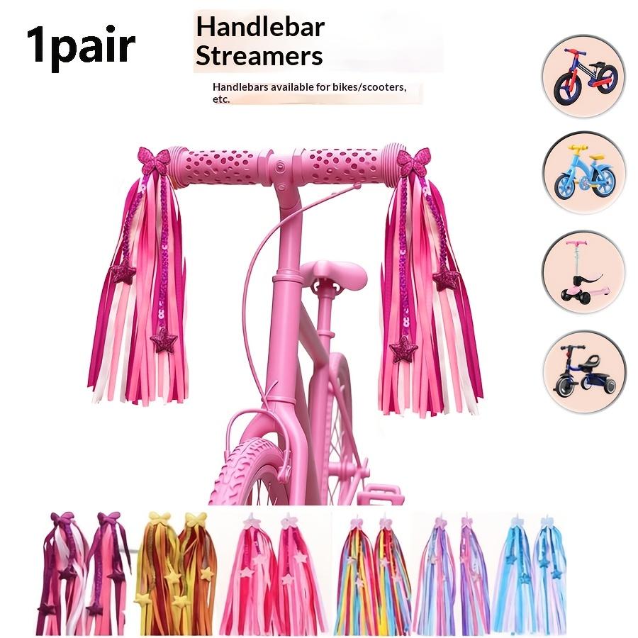 1Pair Star Tassel Handlebar Ribbon, Universal Decor for Bicycle, Motorcycle, Scooter & Balance Bike