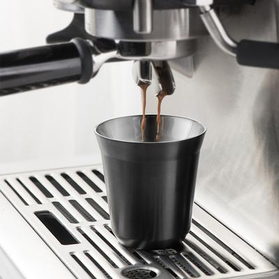 304 Stainless Steel Double-Layer Coffee Cup Insulated Tea Cup Beer Cup Painted Espresso Cup Outdoor Portable Capsule Coffee Cup