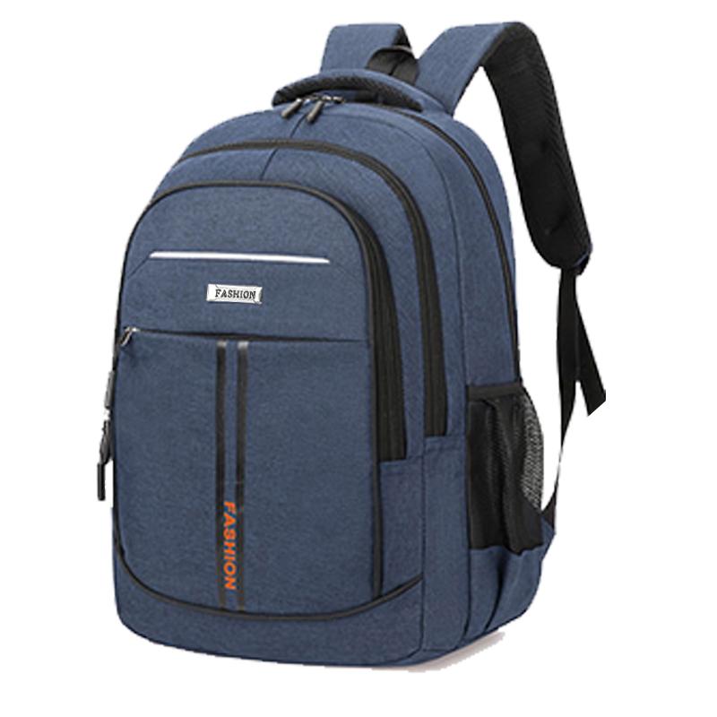 Neutral Style Backpack For Men And Women, With Multi-Layer Zippers, Suitable For Students' School Bags And Travel Bags.