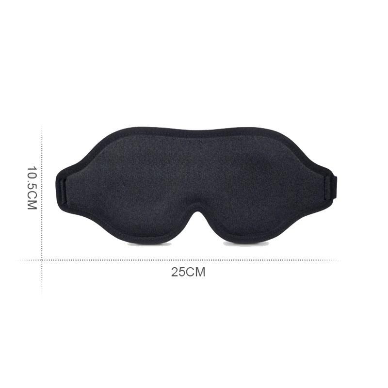 

Eye Mask Double-sided Lycra 3D Blackout Eye Mask Sleep Elasticity Adjustment Travel Aviation Sponge 3D Eye Mask чёрный