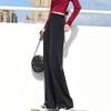 Women's Clothing New Comfortable Loose Simplicity Solid Color Pockets Zipper Elegant Fashion Casual Spring Summer Wide Leg Pants