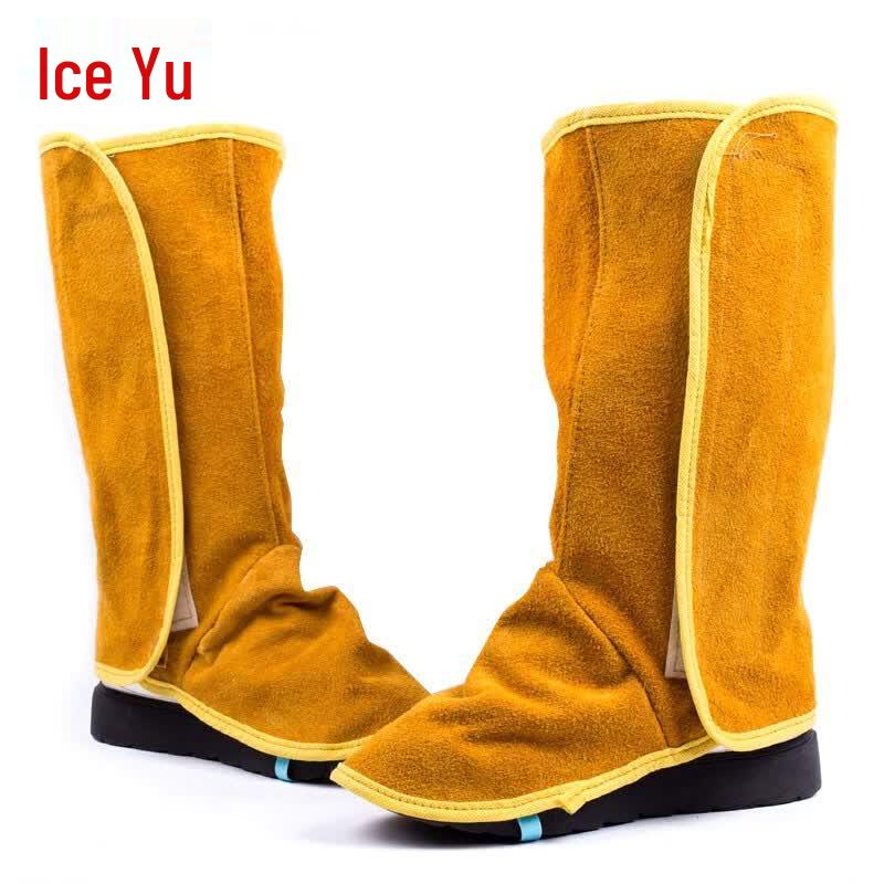 Bingyu Welder's Flame Retardant Cowhide Leg Protectors
