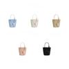 Fashion sheepskin draw strip braided hand-held bucket bag women's bag 2025 new versatile casual shoulder bag crossbody bag
