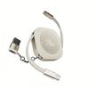 120W High Power Retractable Dual USB-C Fast Charging Cable, Dual Slider Portable Charging Cord for Laptops, Phones, Tablets All Type-C Devices