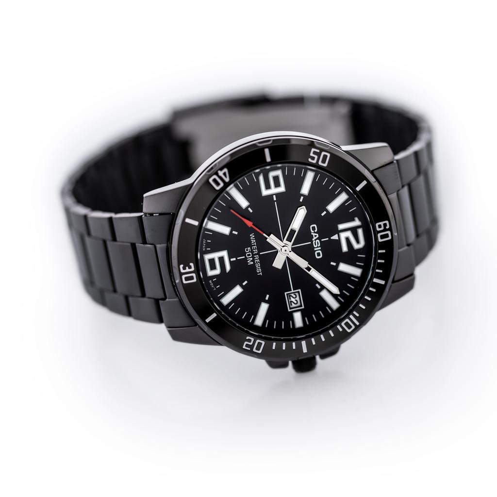 Herrenuhr CASIO MTP-VD01B-1B (zd169e) + BOX