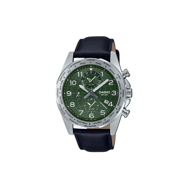 CASIO Men Standard Series Green Watch MTP-W500L-3AV MTP-W500L-3AV Green Dial