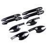 For MAZDA CX-5 CX5 KF 2017 2018    Carbon Fiber Car Door Handle Cover Trim Sticker Car Styling Accessories Overlay