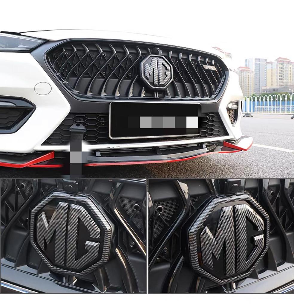 3Pcs Car Logo Front Hood Emblems Rear Boot Badge Steering wheel logo decoration For Morris Garages MG 3 5 6 7 HS ZS GS Hector TF