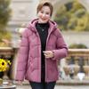Women's Hooded White Duck Down Winter Puffer Jacket