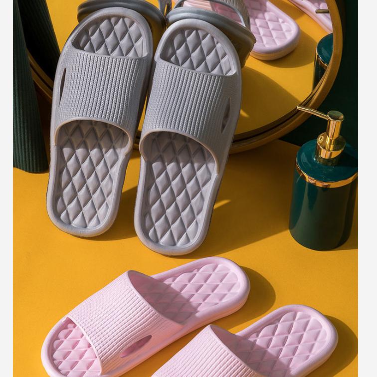 Papuci de casă pentru bărbați și femei, de vară, de interior, cu talpă groasă, antiderapanți, papuci de baie, sandale cu talpă moale