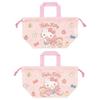 Skater Lunch Bag Children Drawstring Made Japan Sanrio Hello Kitty Big Ribbon Girls KB7-A