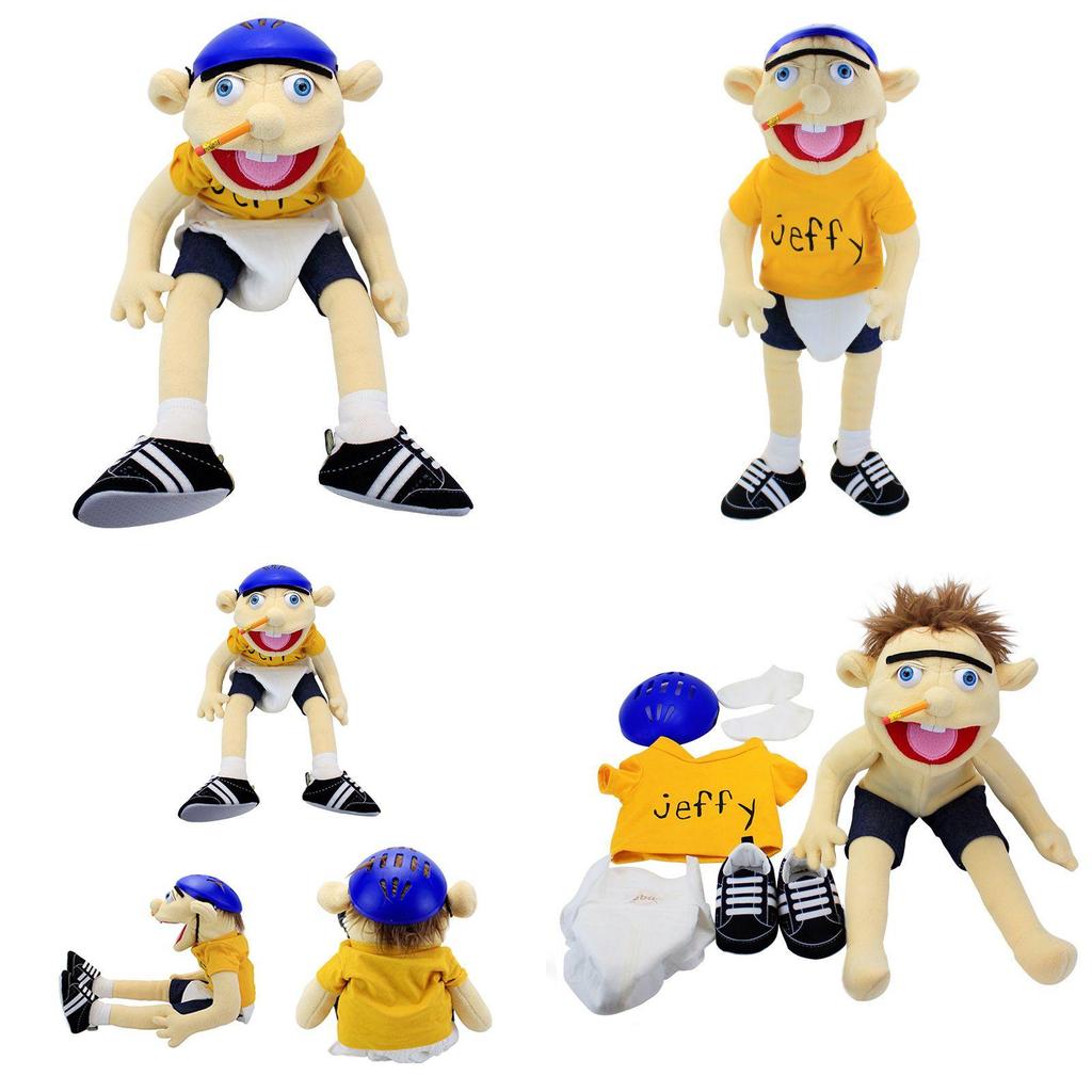 Soft And Skin-friendly Jeffy Cartoon Plush Hand Puppet Toy For Kids And Adults Perfect Christmas And Birthday Gift!