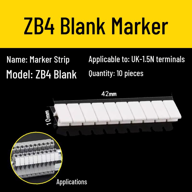 UK 2.5B/5/6/10N Rail Mount Terminal Block with Non-Stripping Screw Clip