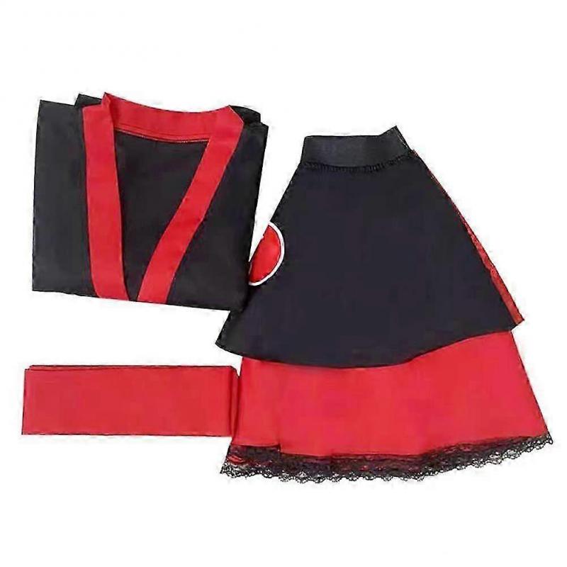 Women Naruto Akatsuki Kimono Dress Anime Cosplay Costume Halloween Carnival Costume