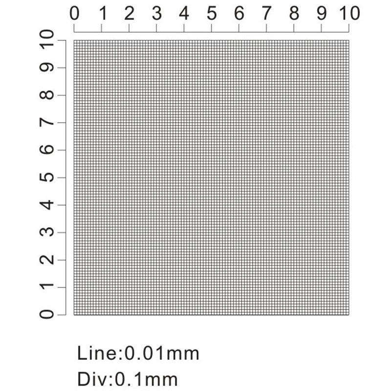 Micrometer Calibration Slide for Microscope - Precision Measuring Ruler Instrument
