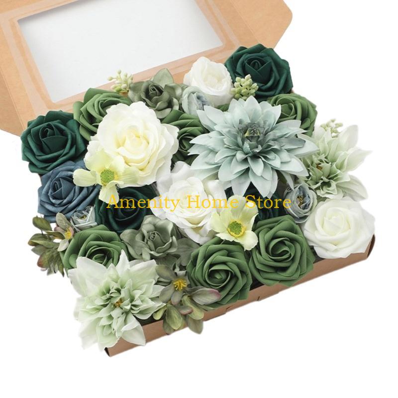 F26C Künstliche Blumen Basteln Kunstblumen Großhandel Seidenblumen Großhandel Leicht zu lernen DIY Bastelartikel für Hochzeitsfeier