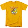 Mighty Mouse Maus von Morgen T-Shirt Herren Lizenziertes Cartoon Merchandise Gold
