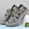 2024 Elastic Strap Casual Sewn Shoes Hollow Beach Shoes Large Mesh Breathable Sandals