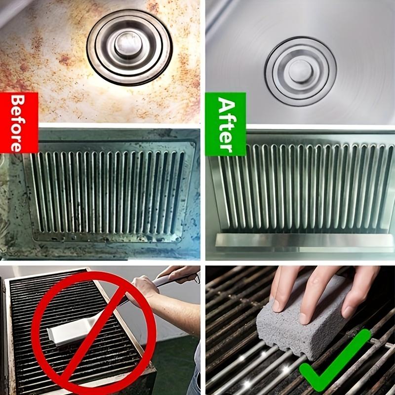 Grill Griddle Cleaning Brick Block, Ecological Grill Cleaning Brick, De-Scaling Cleaning Stone, For Removing Stains BBQ Racks Flat Top Cookers,